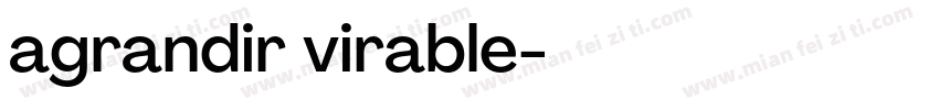 agrandir virable字体转换